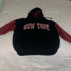 Brandy Melville New York Maroon Hoodie